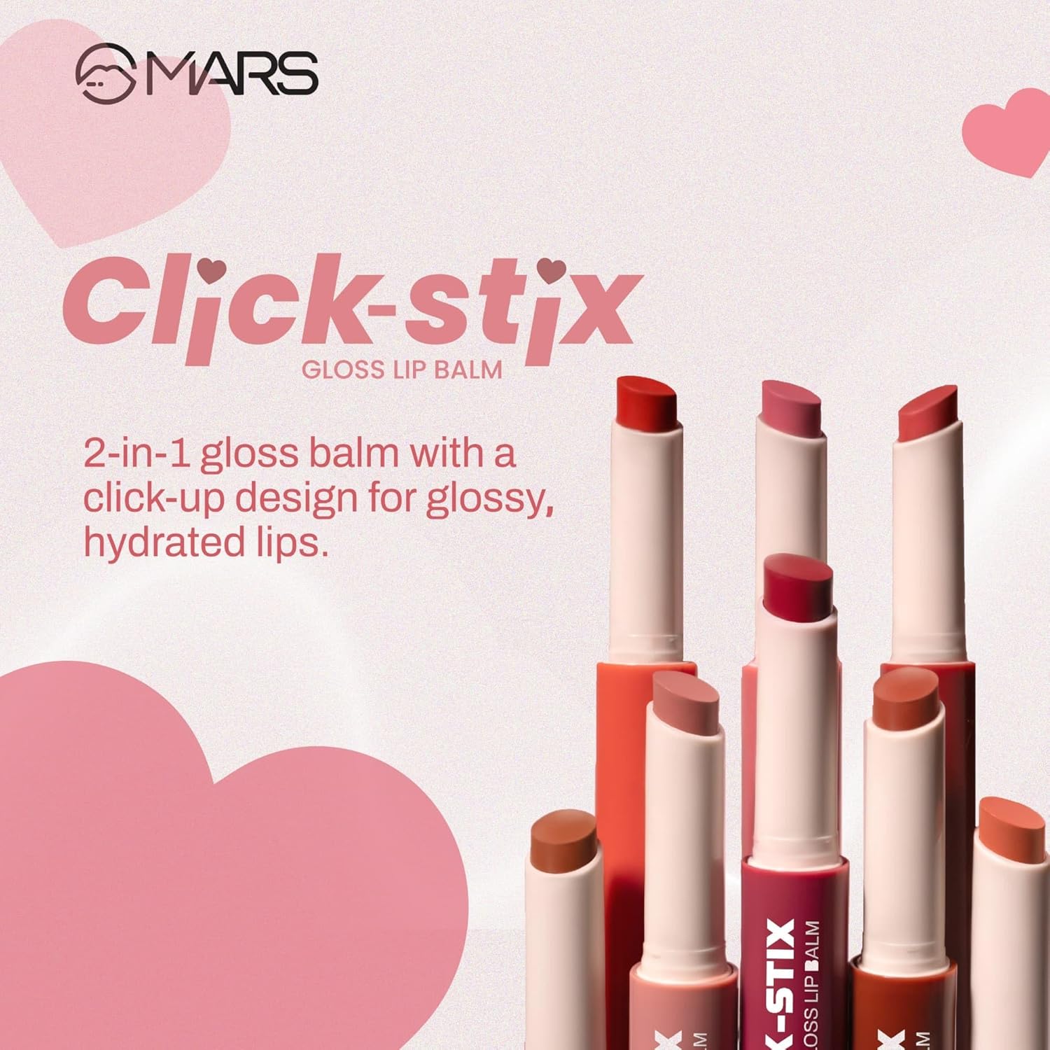 Mars | Click Stix | Gloss Lip Balm