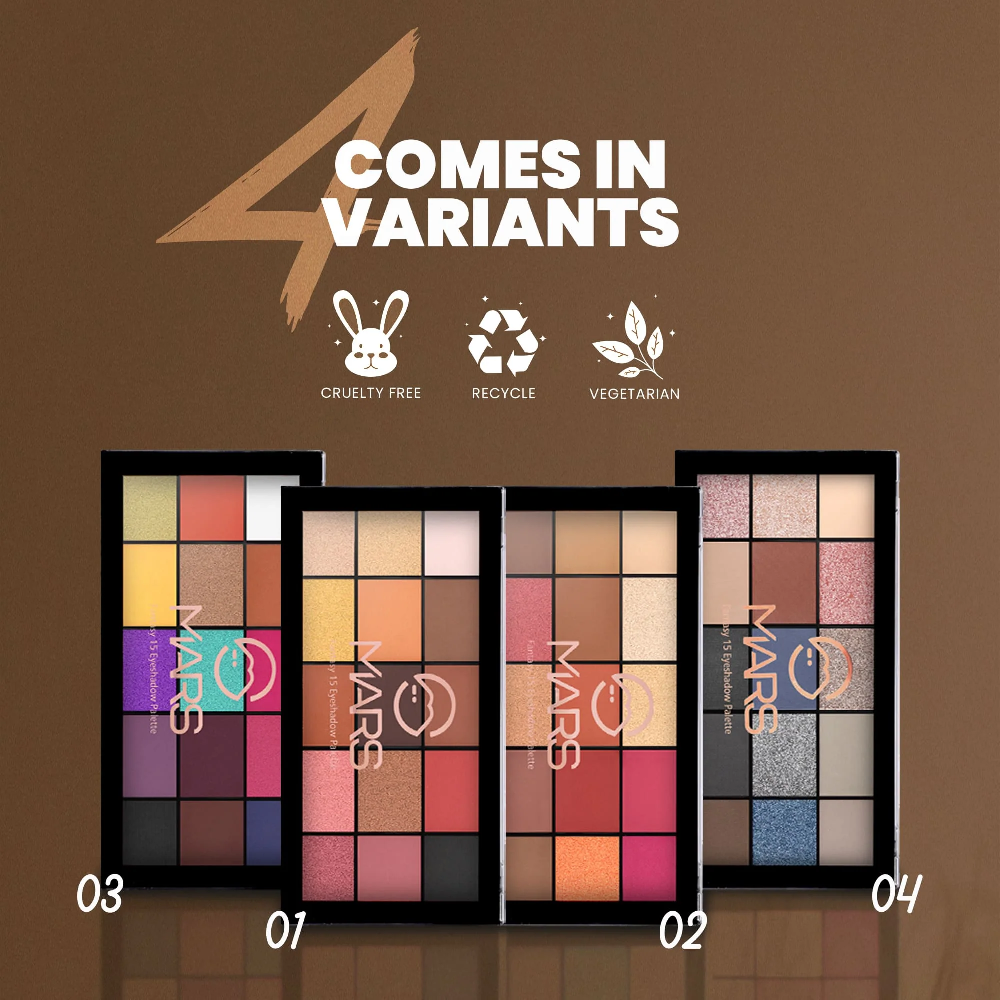 Mars | 15 Color Eyeshadow Palette | Fantasy 15