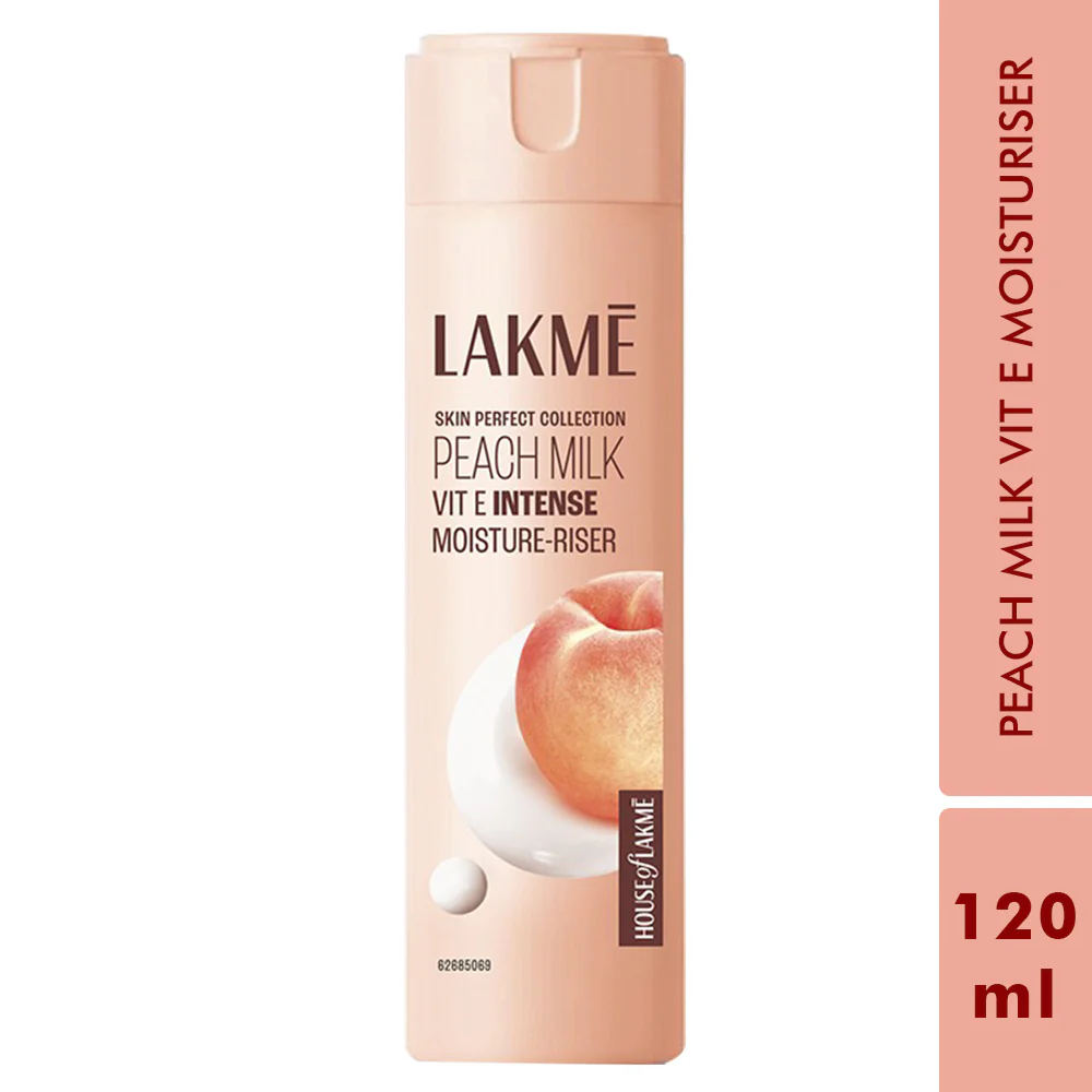 Lakmē | Lakme Peach Ceramide Moisturizer with Hyaluronic,For Dry Skin, Normal Skin & Sensitive Skin 120ml
