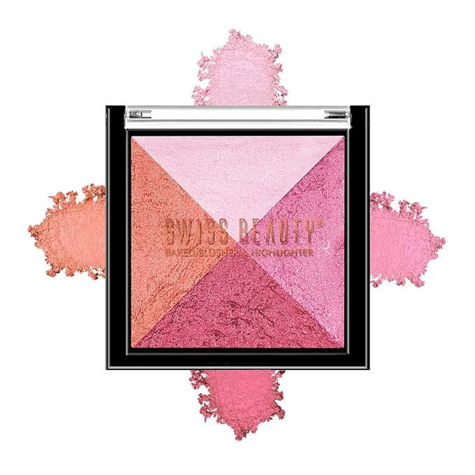 Swiss Beauty | 2-in 1- Baked Blusher & Highlighter