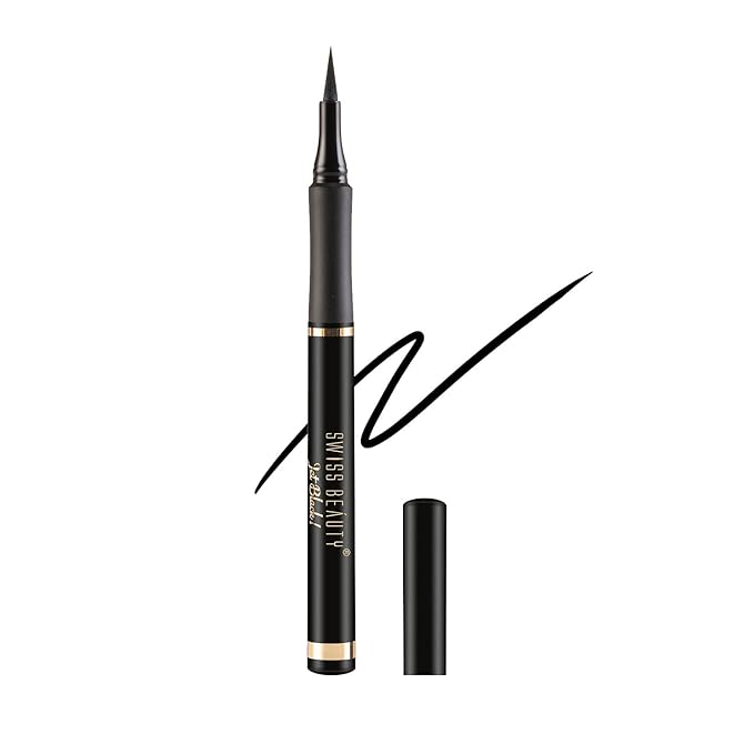 SWISS BEAUTY | Waterproof And Long Wearing Bold Felt Tip Pen Glossy Eyeliner