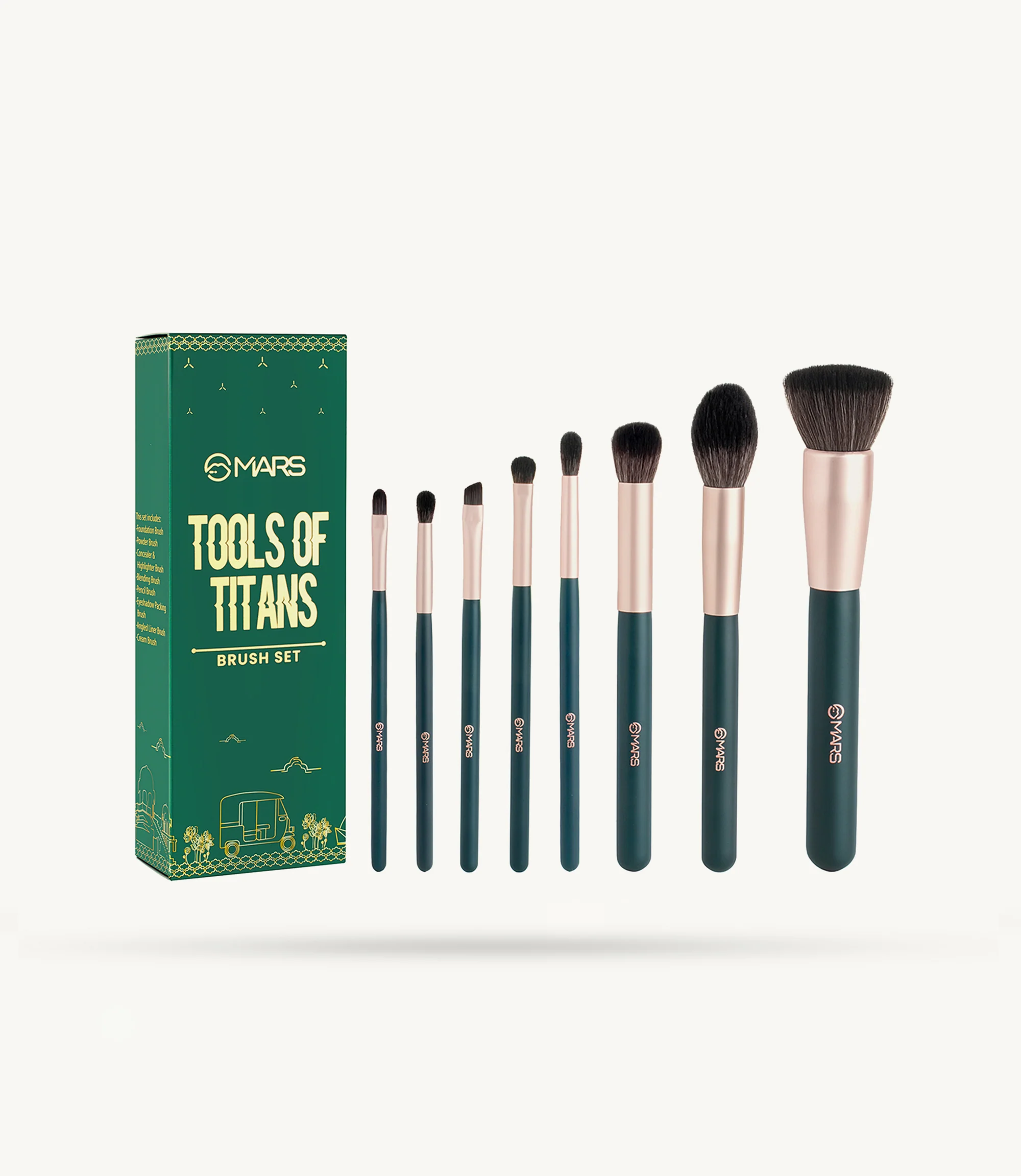 Mars | Tools Of Titans Brush Set | Pack of 8