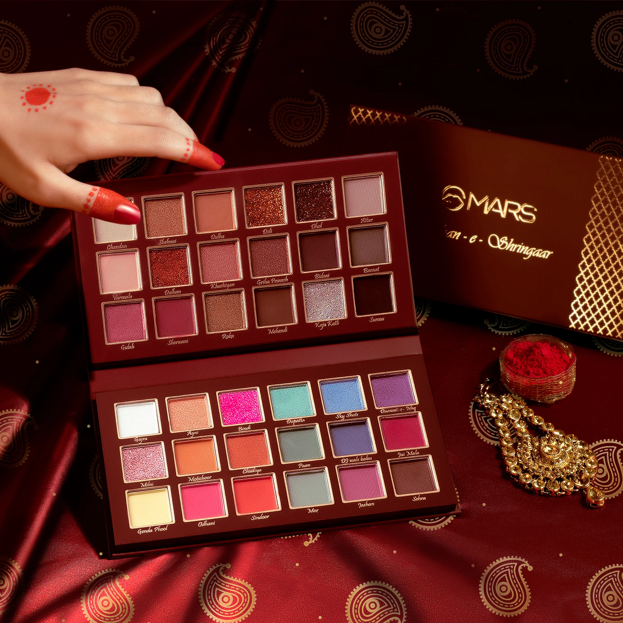Mars | 36 Color Eyeshadow Palette | Jashan-e-Shringaar